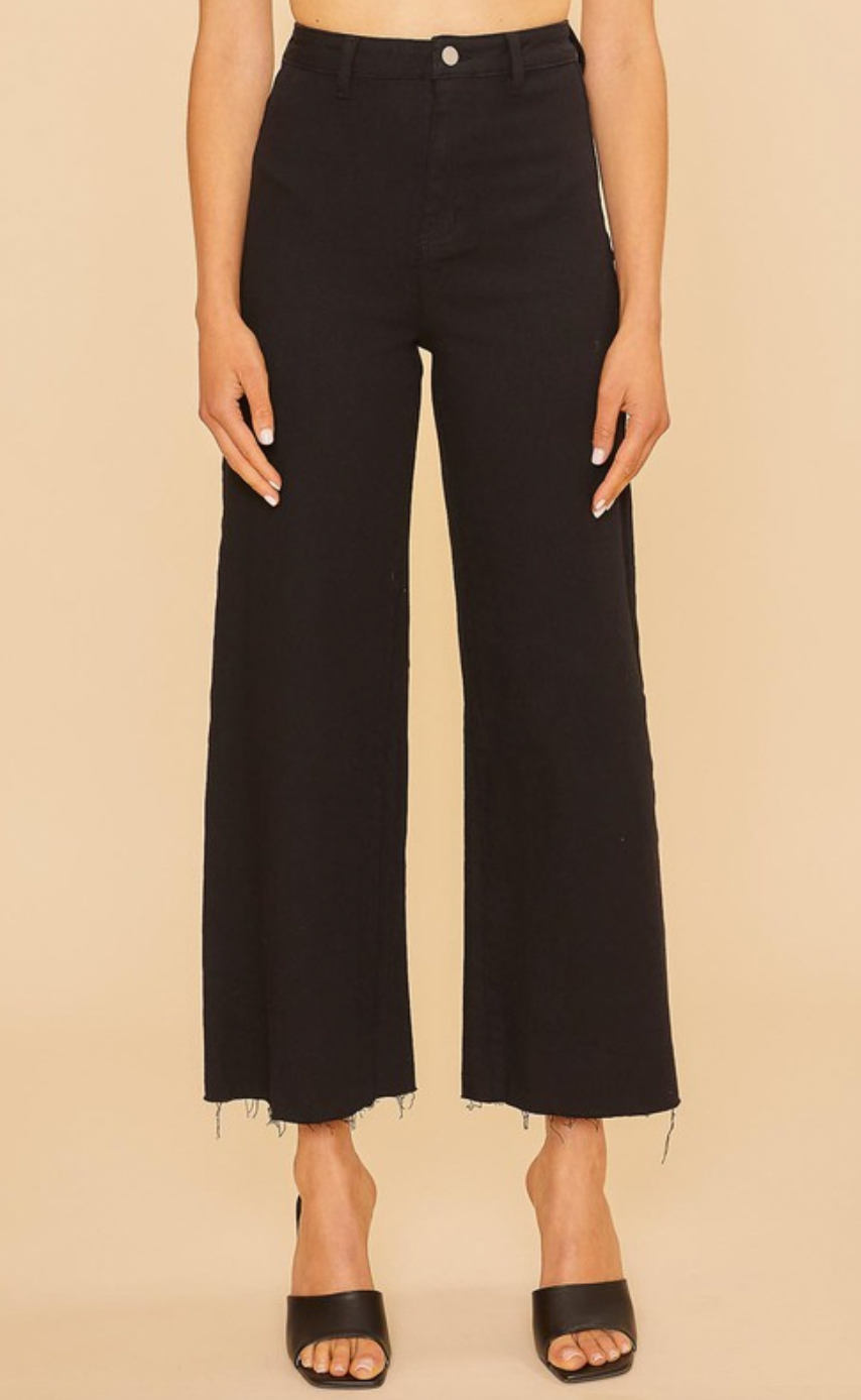 Stretch Wide Leg Denim