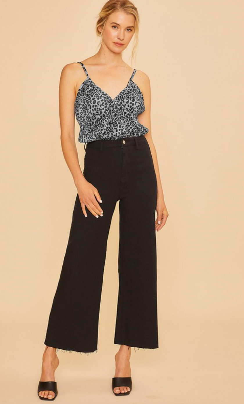 Stretch Wide Leg Denim