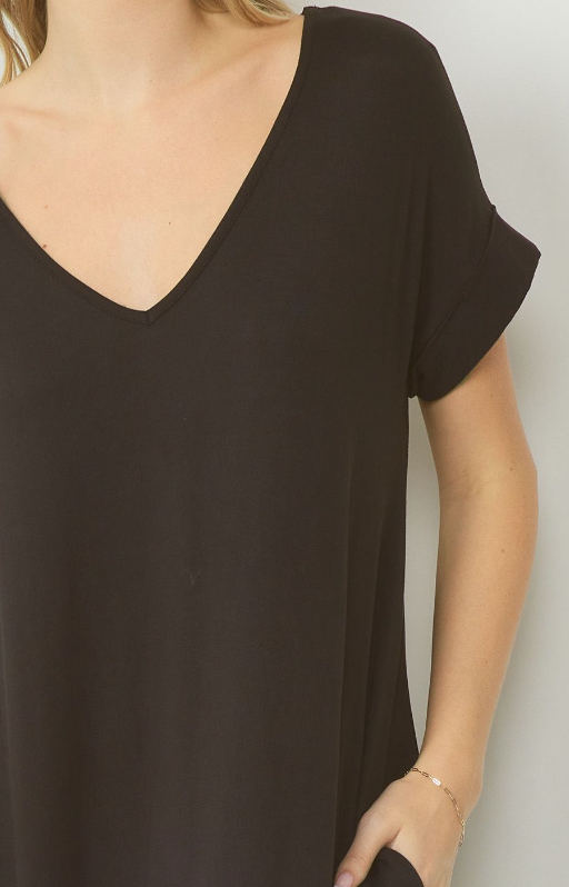 Soft maxi dress with pockets