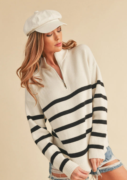 Daffie Striped Sweater