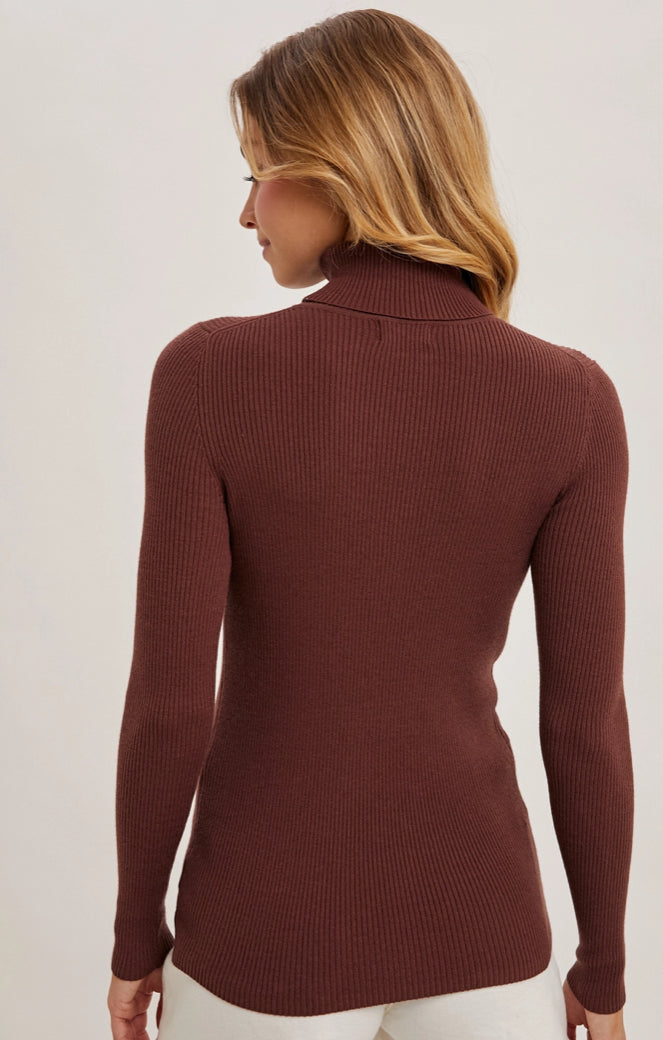 Essential Rib Turtleneck Pullover