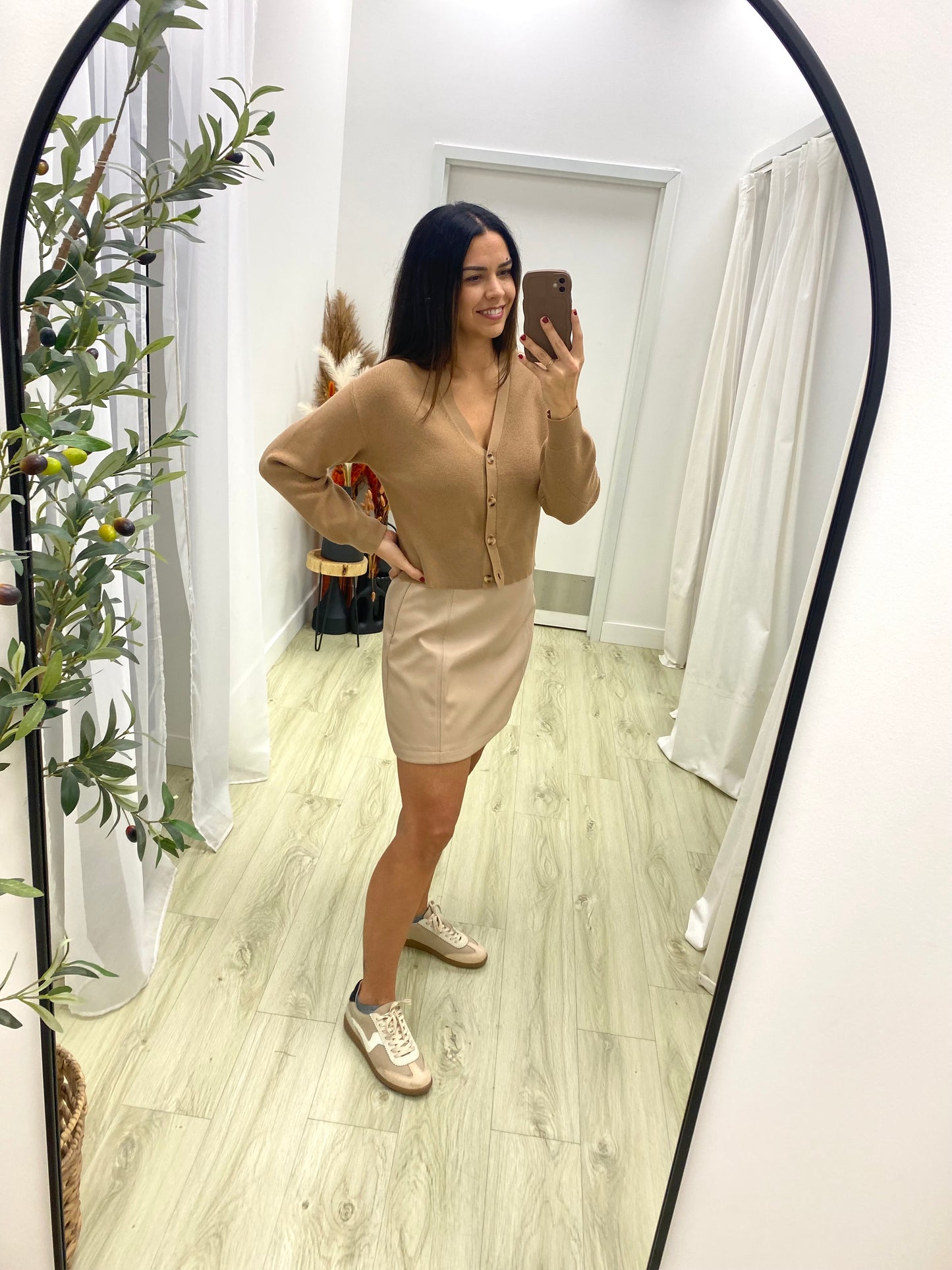 Chrissy Vegan Leather Mini Skirt