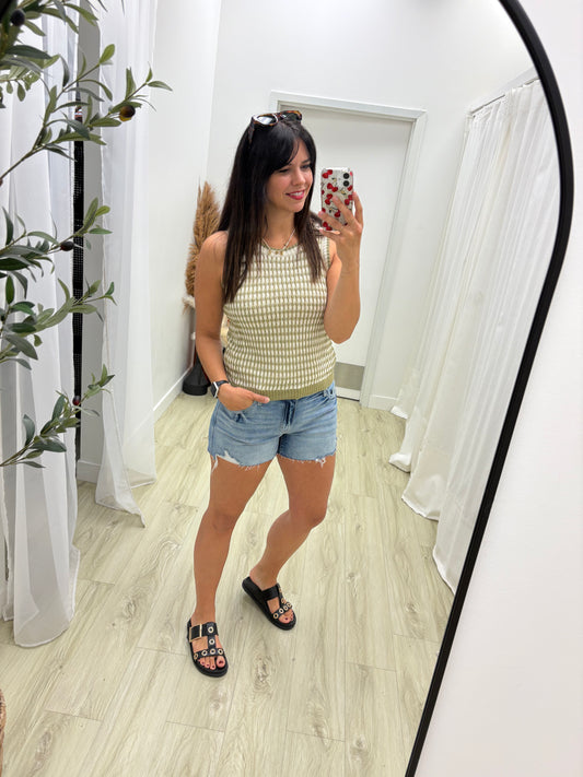 KanCan Mid Rise Boy Friend Jean Shorts