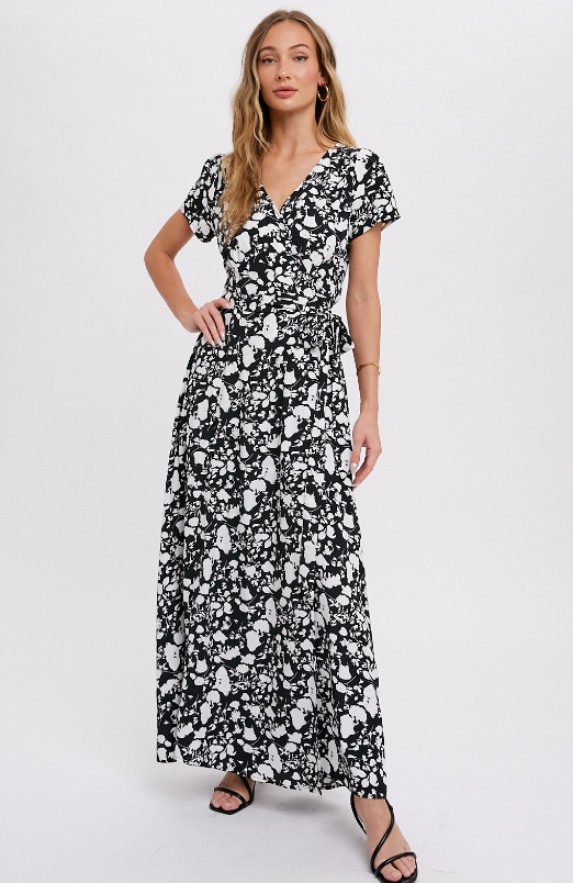 Women's floral print maxi dress