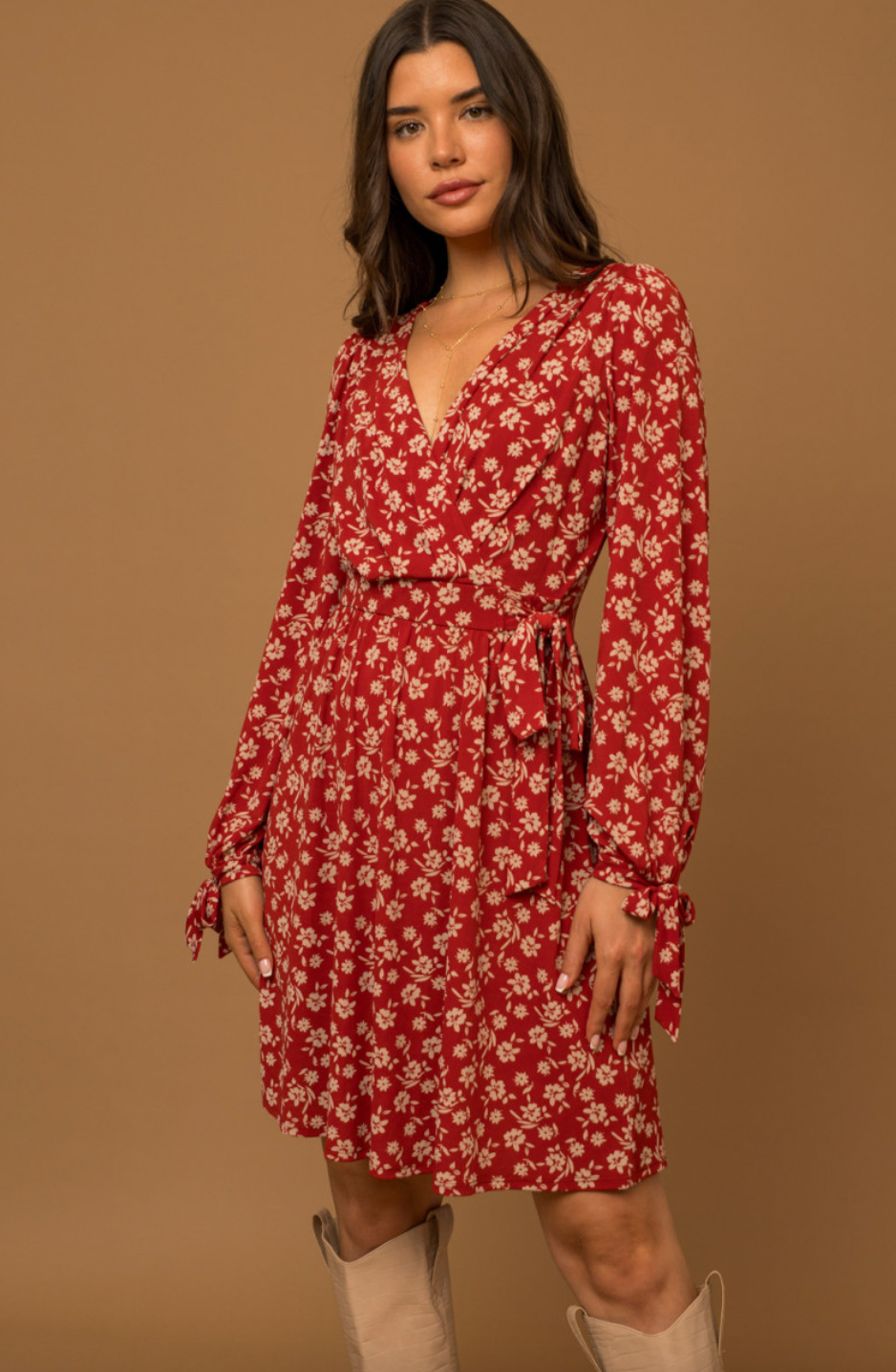 Dress with cheap fall leaves
