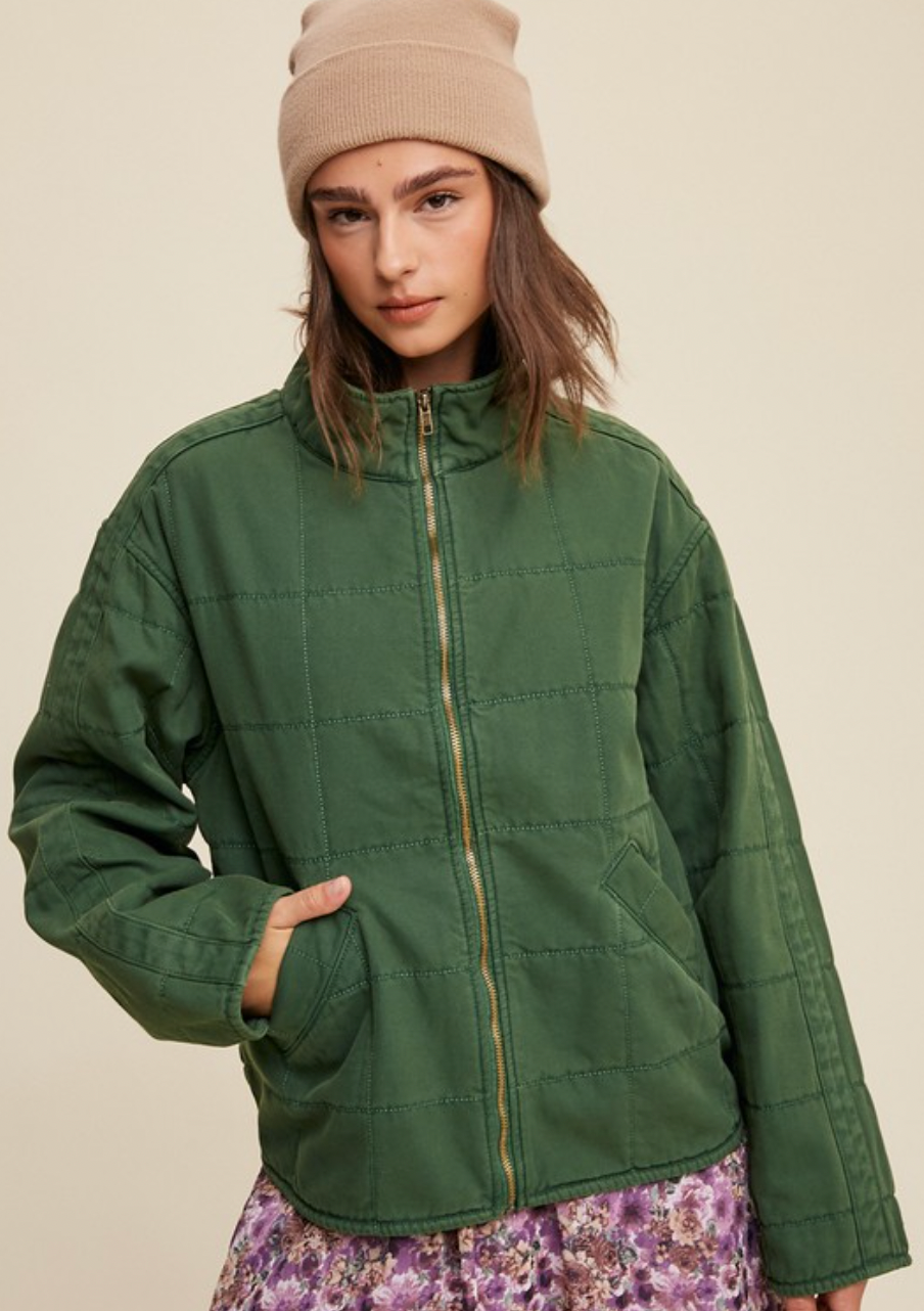 The Wilfred Quilted Denim Jacket (2 Colours)