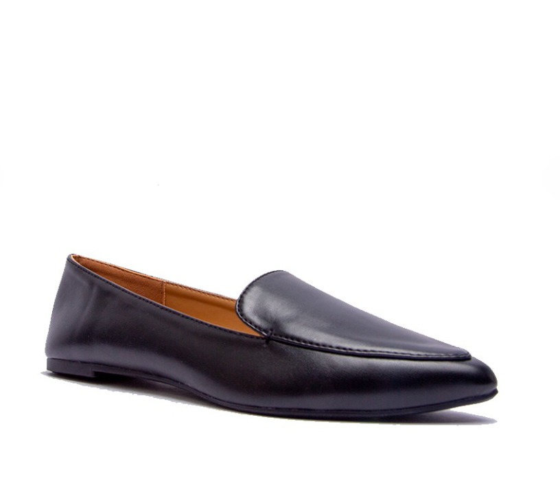 Black Pointy Toe Loafers