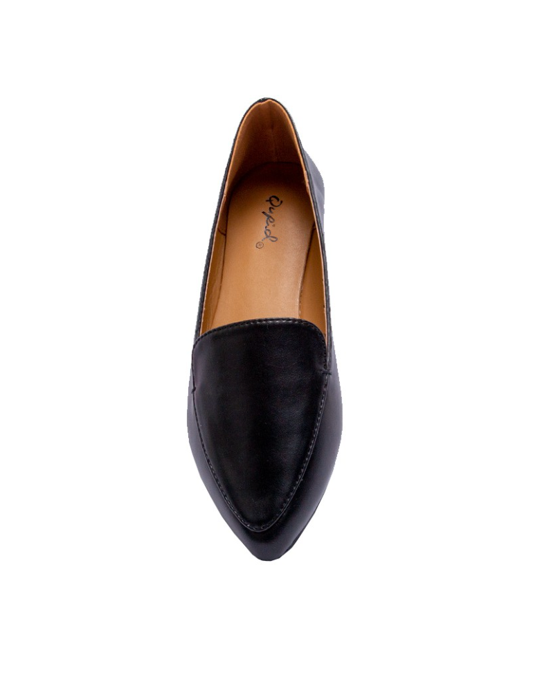 Black Pointy Toe Loafers