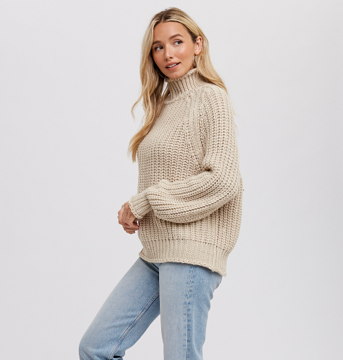 Chunky Turtle Neck Pullover (2 Colours)