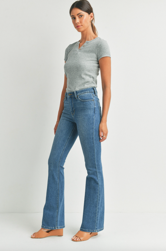 High Rise Skinny Flare Jeans