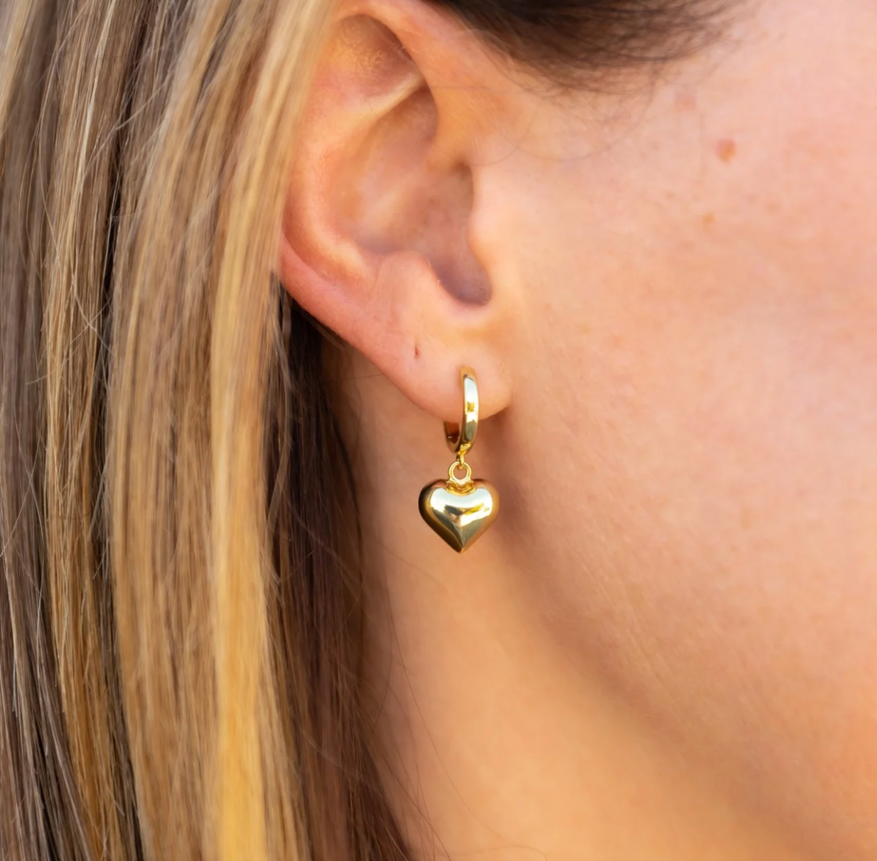 Love heart earrings