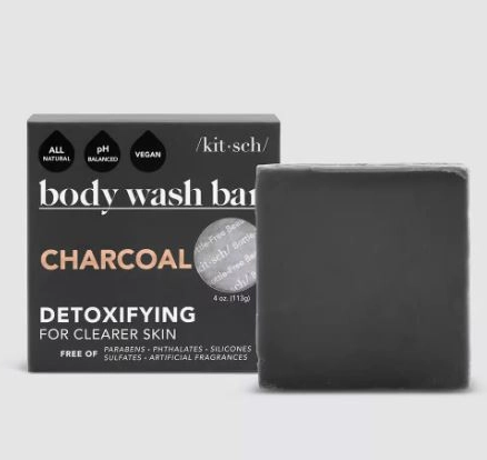 KITSCH Charcoal Detoxifying Body Wash Bar