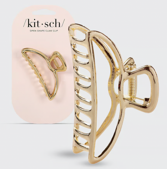 KITSCH Open Shape Gold Claw Clip