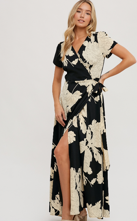 Floral Wrap Dress