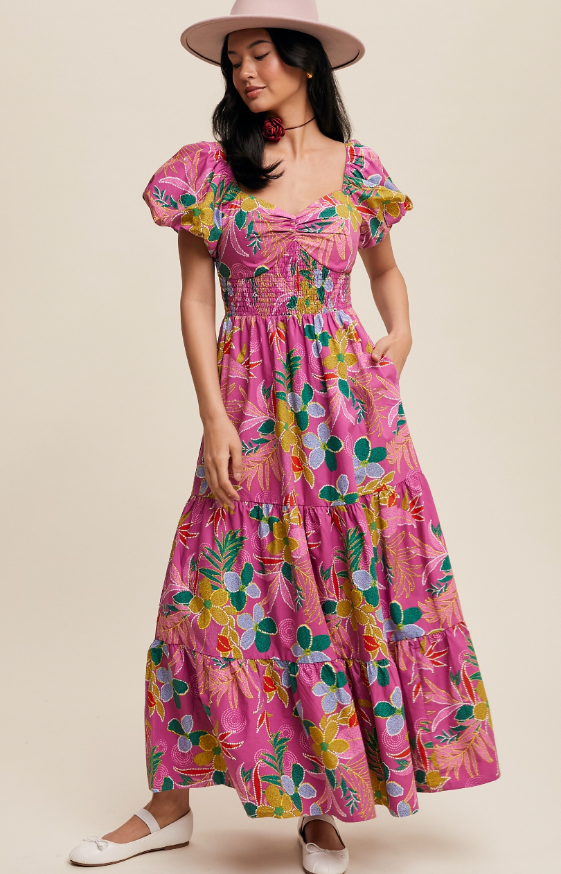 Bright maxi dress