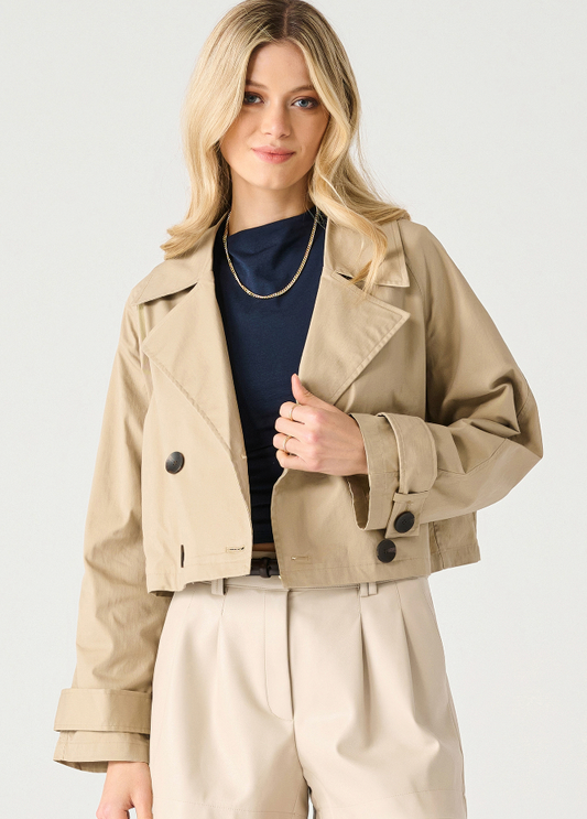 Cropped Trench Coat