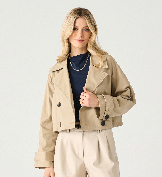 Cropped Trench Coat