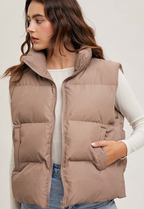 Fall puffy vest