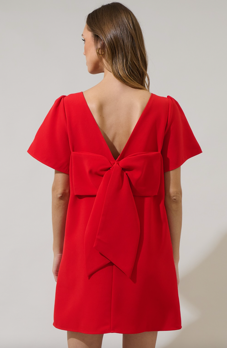 red dress with bow