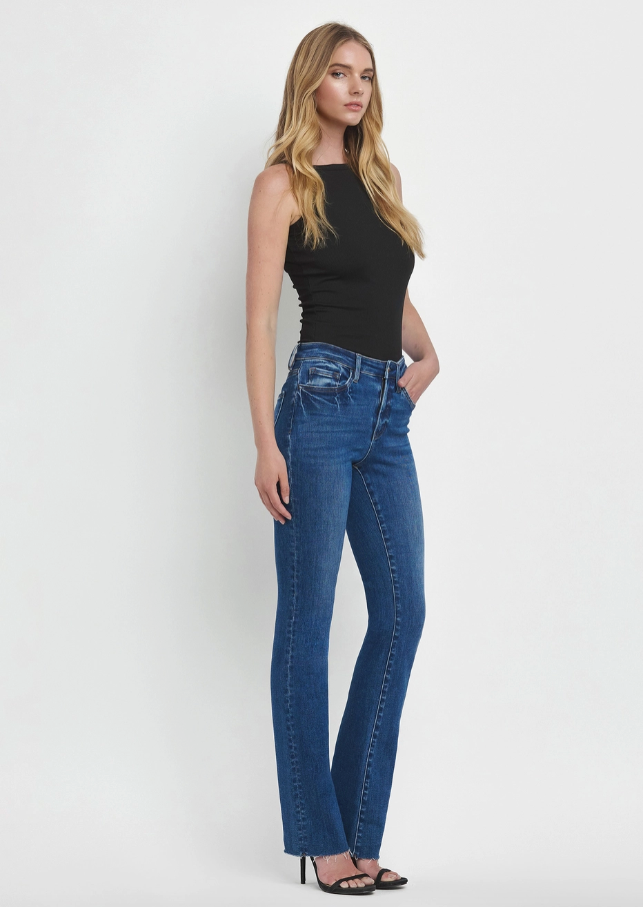 High Rise Slim Bootcut Jeans