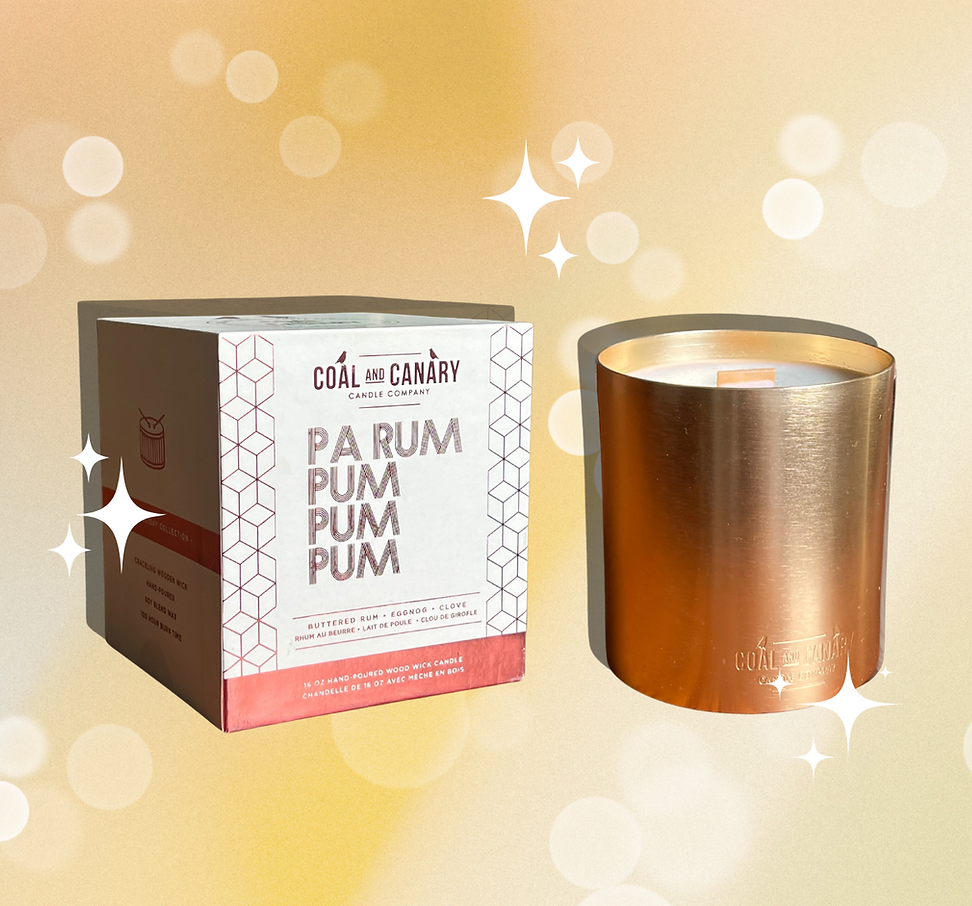 Pa Rum Pum Pum Pum - XL gold metallic candle