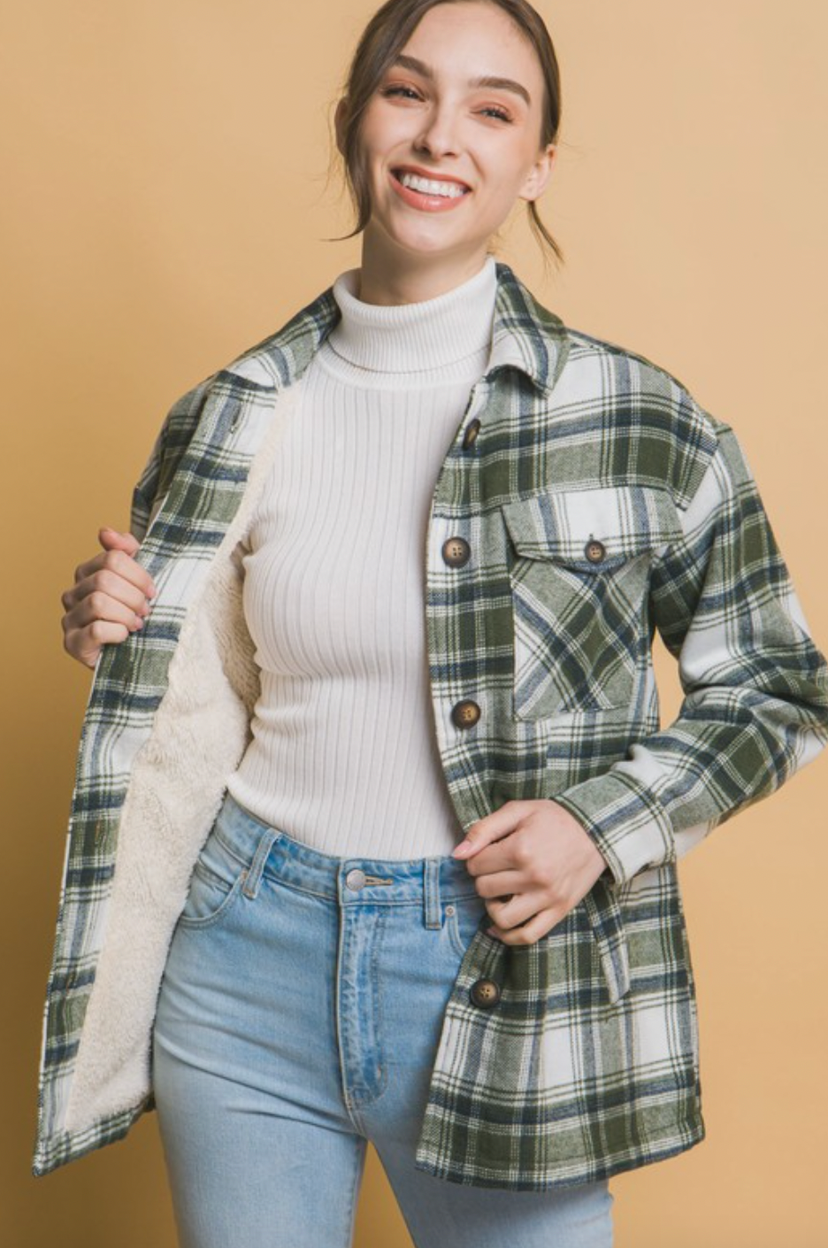 Plaid shacket steinbach