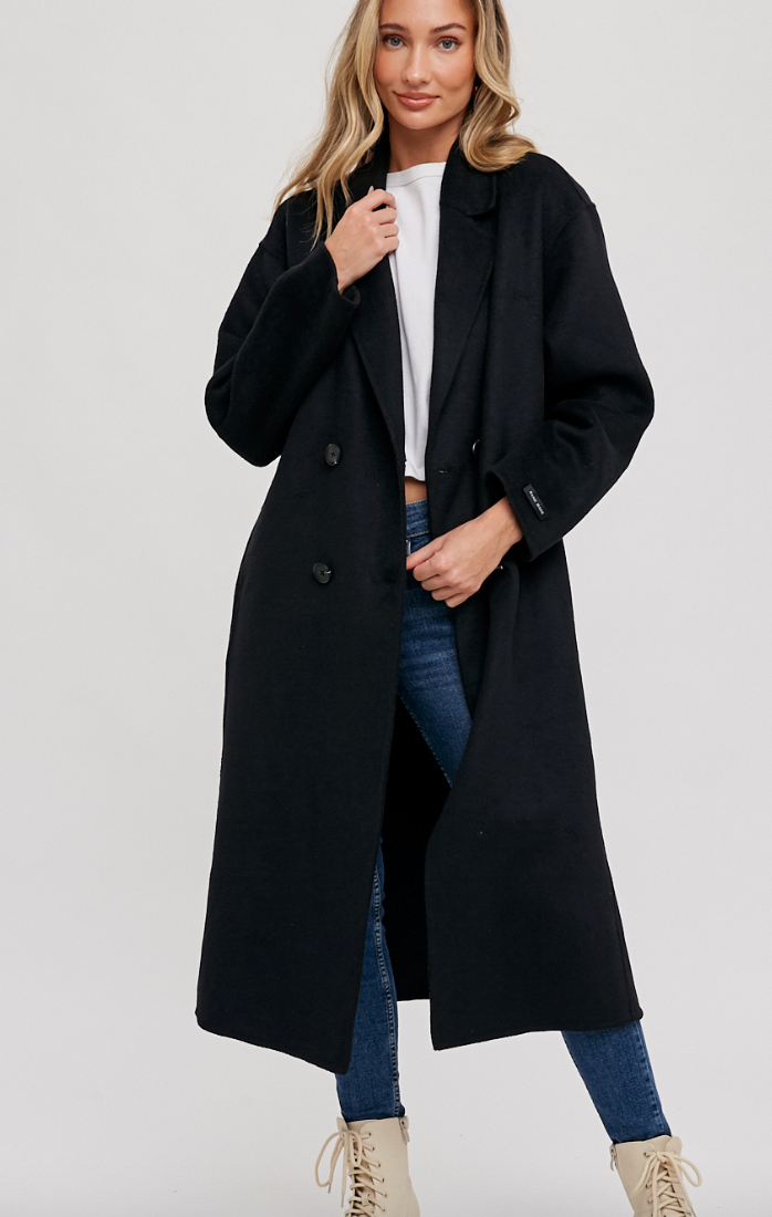 womens black coat