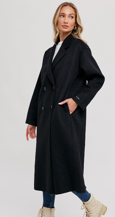 Womens dress coat wool blend