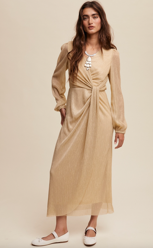 Womens gold dress