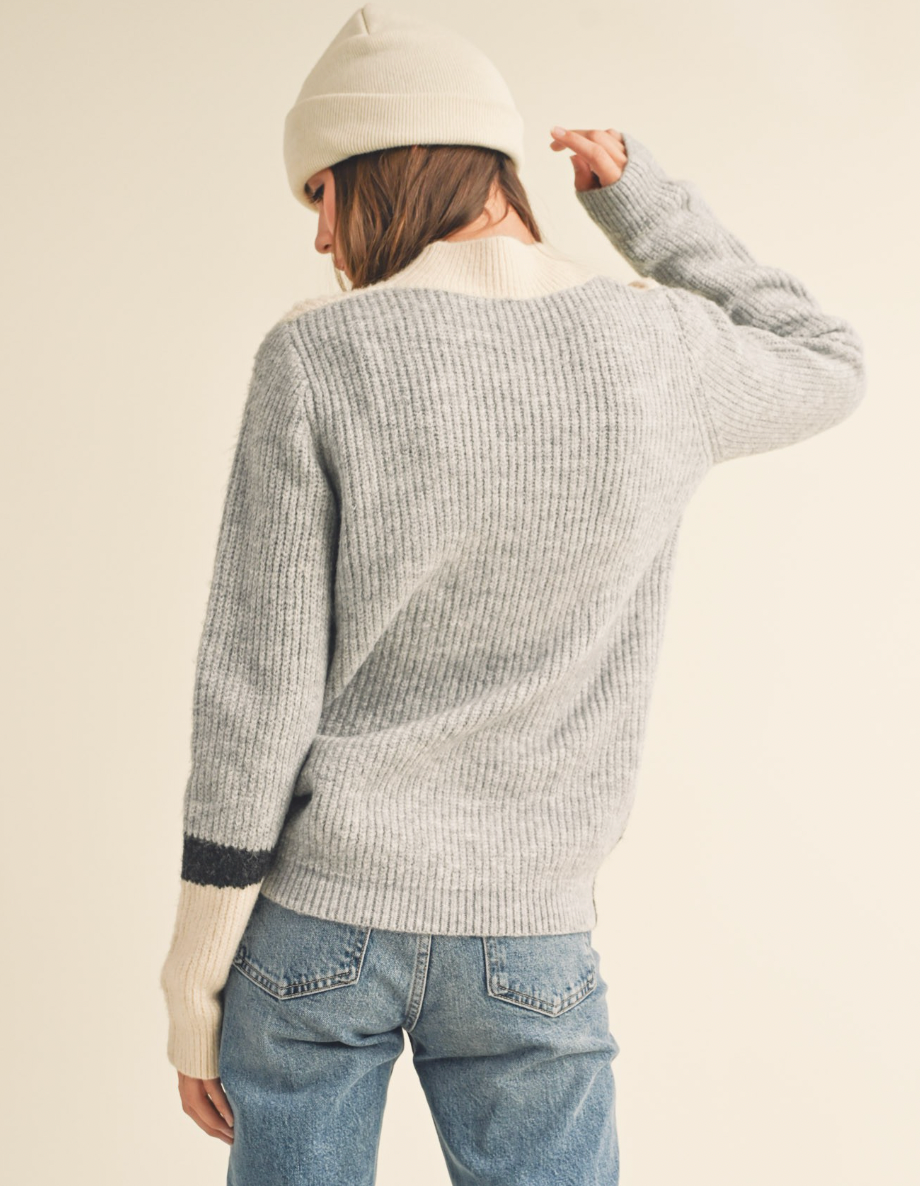 Womens grey sweater