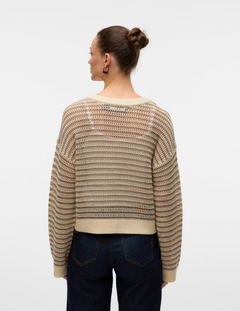 Misty Striped Knit Pullover