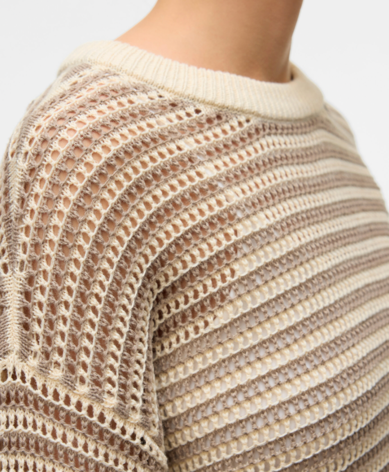 Misty Striped Knit Pullover