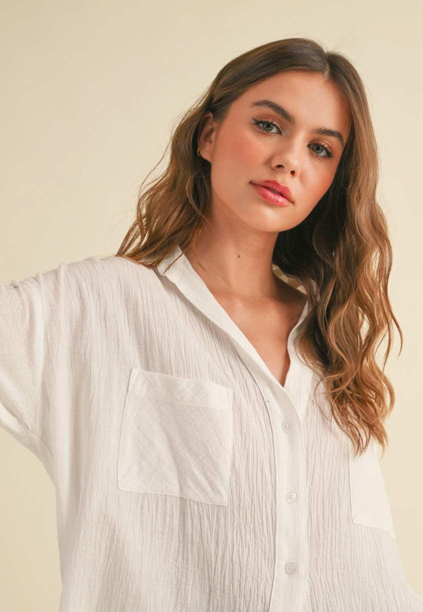 Button Down Cotton Shirt (2 Colours)
