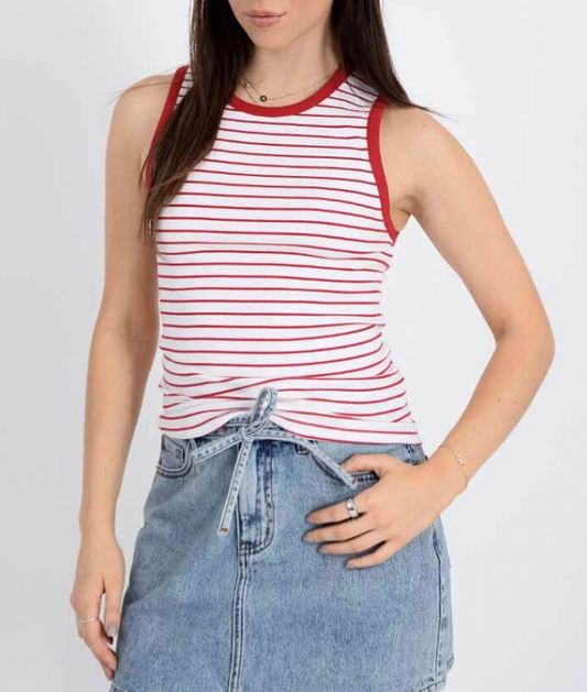 Maria Crew Neck Muscle Tank