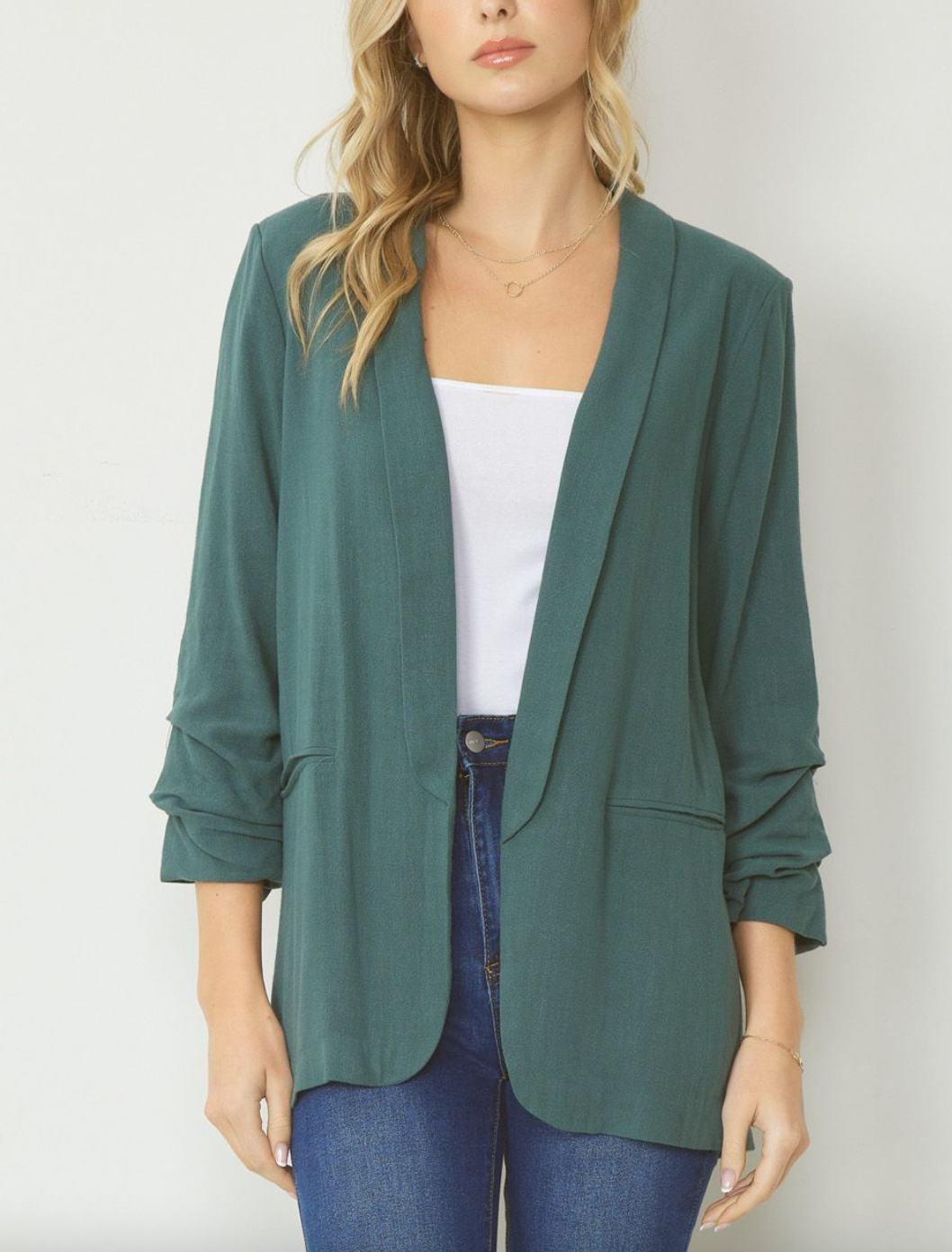 Linen Blend Blazer