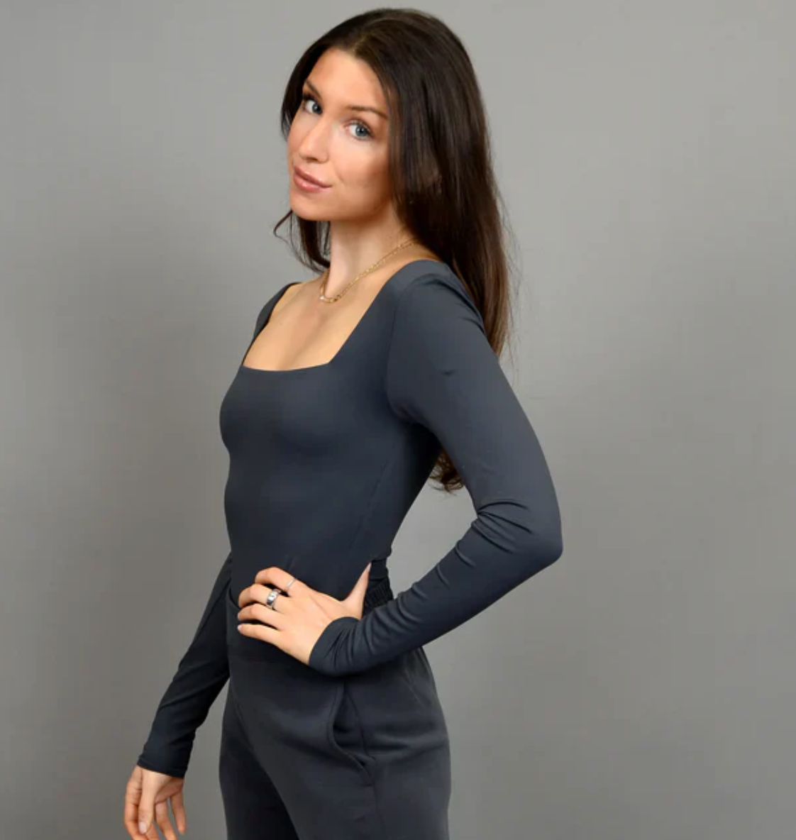 Stacy Square Neck Bodysuit (2 Colours)