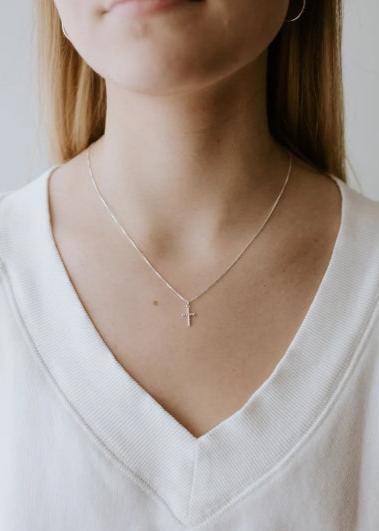 Sterling Silver Cross Necklace