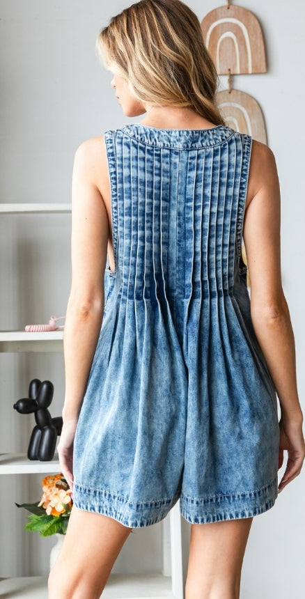 Denim Romper