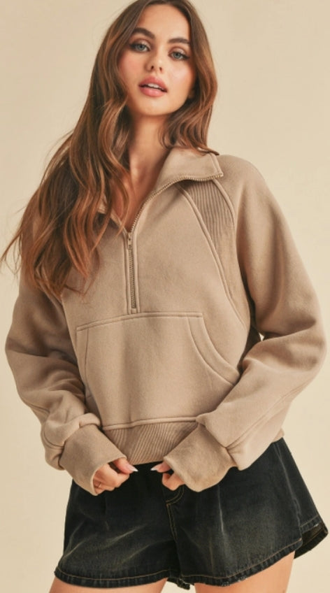 Luxe Half Zip Pullover (2 Colours)