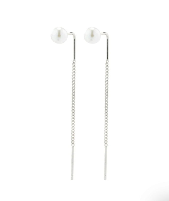 Elba Pearl Thread Through Earrings