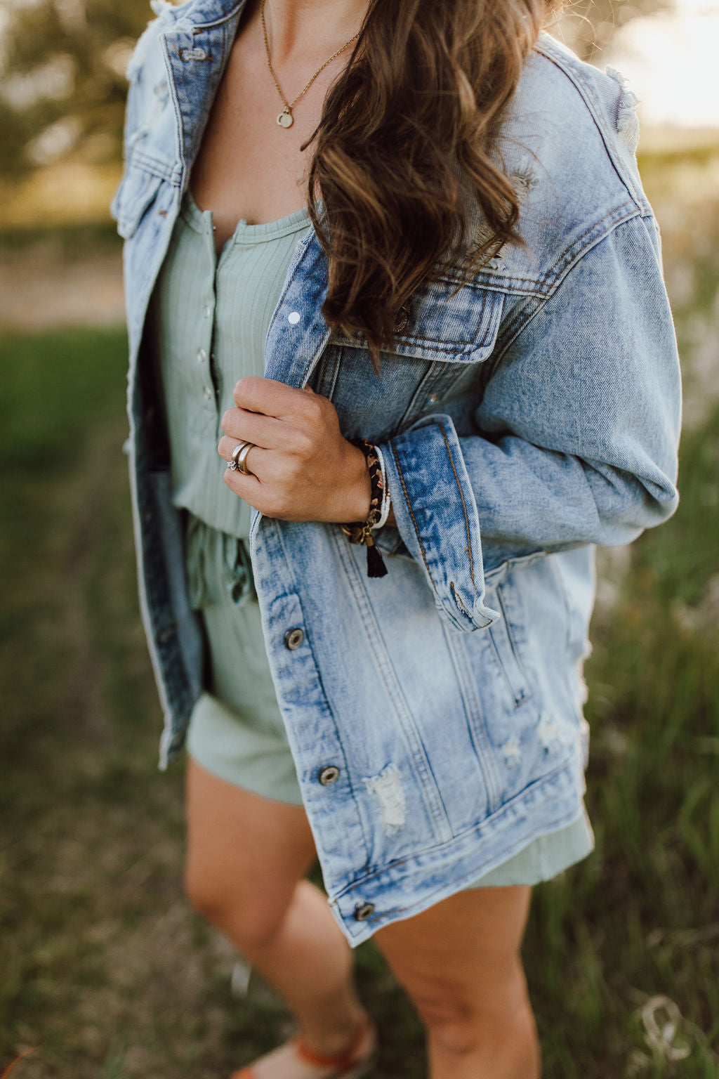 Distressed Jean Jacket