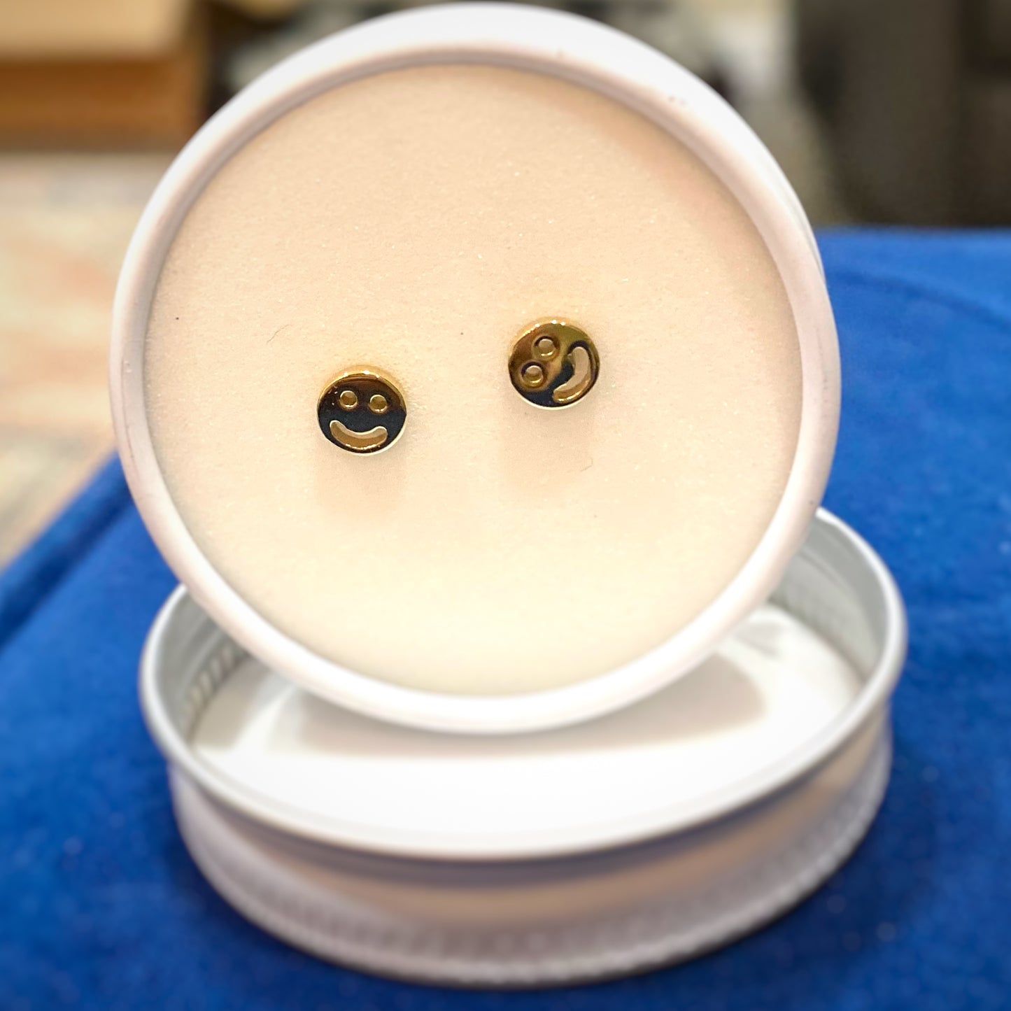 Smiley Stud Earrings